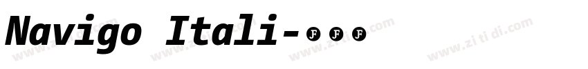 Navigo Itali字体转换